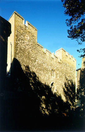 The exterior of the Tower of London